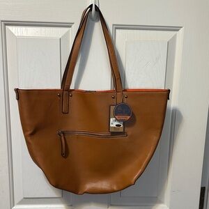 G.H. Bass & Co. Tan Tote Bag in. Bag NWT some flaws